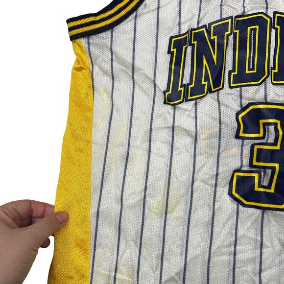 Champion VTG Y2K NBA Indiana Pacers Reggie Miller Swingman Jersey FLAW 40 Medium - Picture 5 of 9